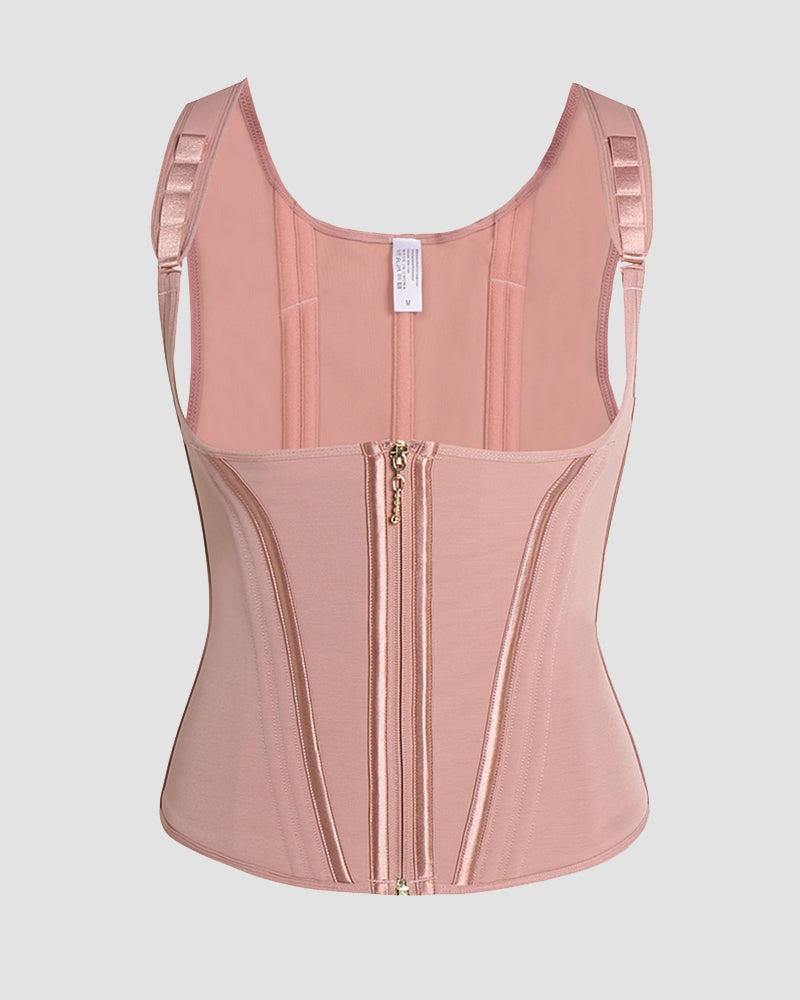 Shapshe Women's Open Bust Steel Boned Waist Trainer Vest