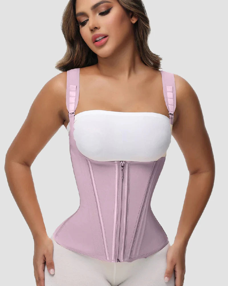 Shapshe Women's Open Bust Steel Boned Waist Trainer Vest