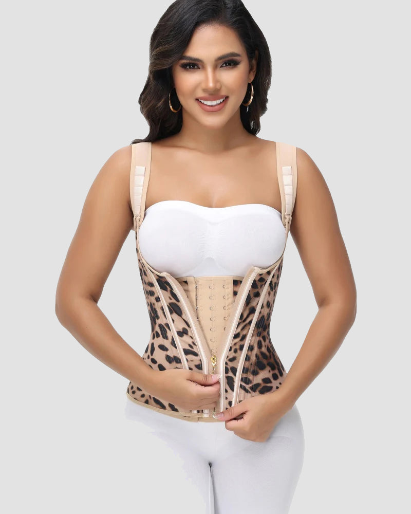 Shapshe Women's Open Bust Steel Boned Waist Trainer Vest