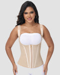 Shapshe Women's Open Bust Steel Boned Waist Trainer Vest