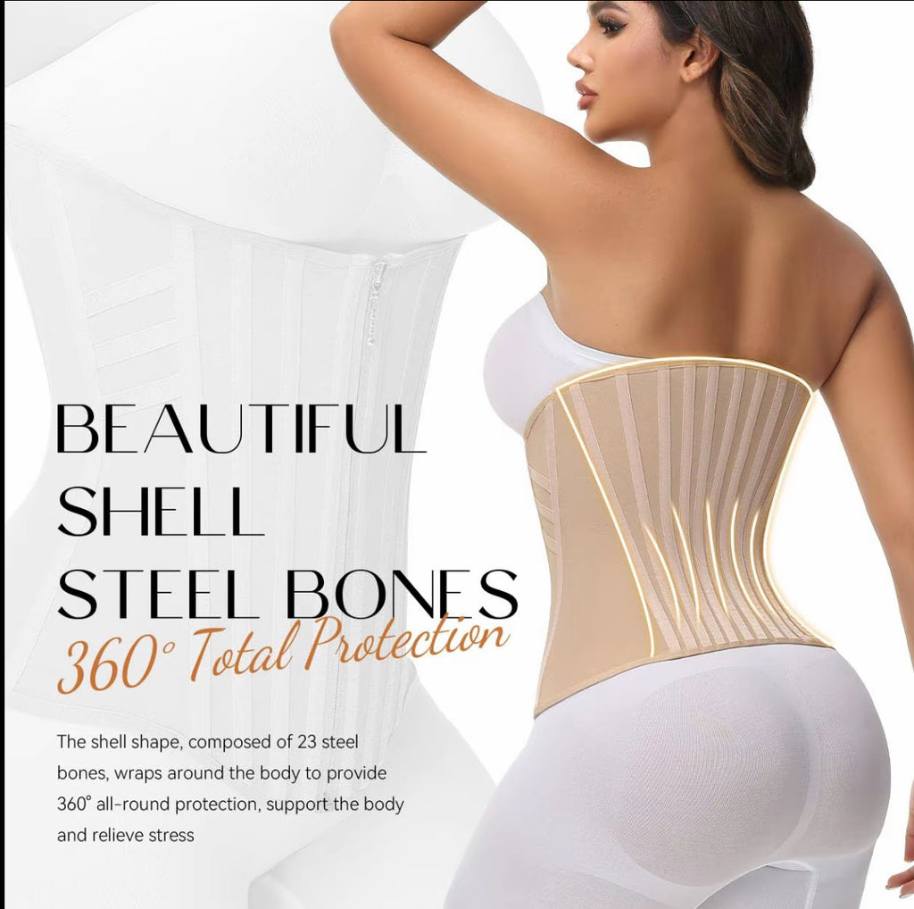 SCULPTWERR Waist Trainer for Women - Colombian Girdle Corset with Bones