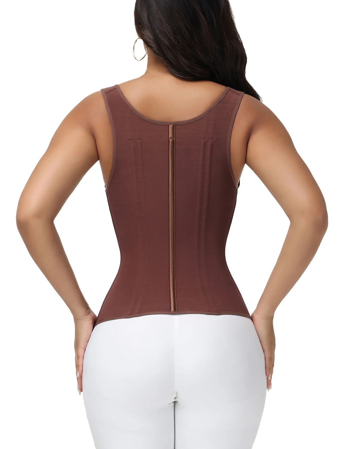 Shapshe Women's Open Bust Steel Boned Waist Trainer Vest
