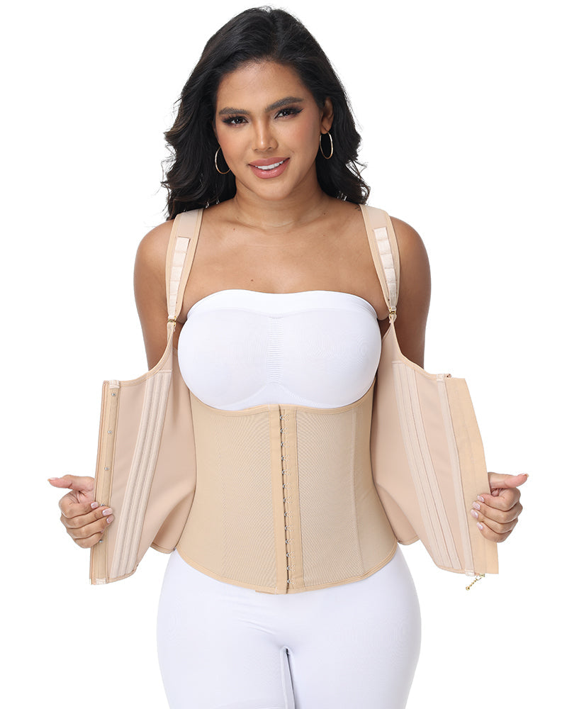 Shapshe Women's Open Bust Steel Boned Waist Trainer Vest