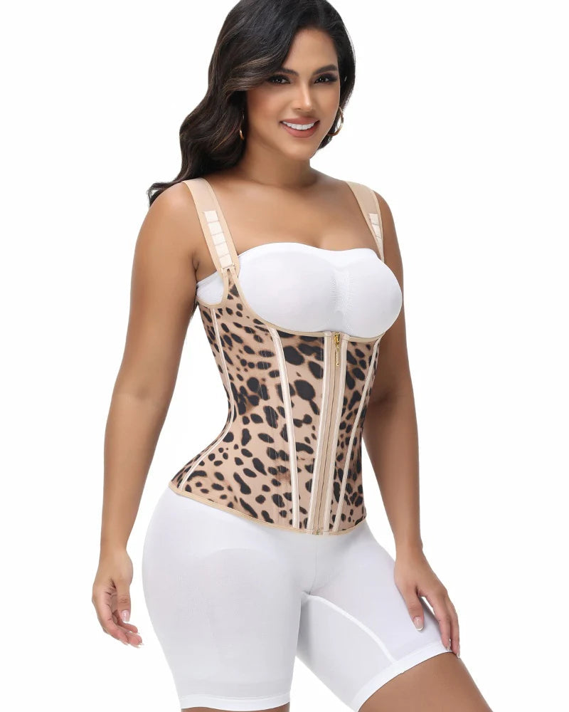 Shapshe Women's Open Bust Steel Boned Waist Trainer Vest